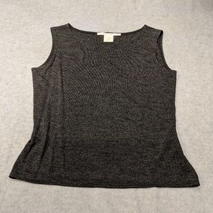 Max Studio Charcoal Sleeveless Tank